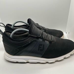 FootJoy Mens Superlites XP 58066 Black Golf Shoes Lace Up Low Top Size 11